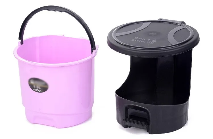 pink plastic toy bin