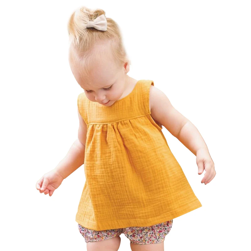 

Turkey wholesale versatile cotton multicolor girls vest top children clothes