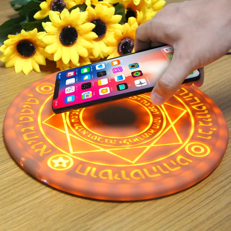 

Table Pad Magic Wireless Charger With LED Lamp, Coffer /pink