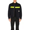 OEM Custom Design High Quality Turn down Collar Reflective Trim Men Work Jacket