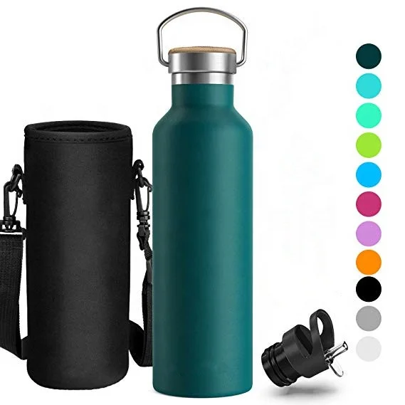 

Non-Toxic BPA Free -Stainless Steel Vacuum Insulated Water Bottle Ideal as Sports Bottle(350ml 500ml 600ml 750ml 1000ml), Black, red, yellow, green, deep blue, milk tea color, customized