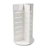 Plexiglass Mobile Phone Accessory Display Acrylic Countertop Rotating Merchandiser Display Compatible With Slatwall Hooks