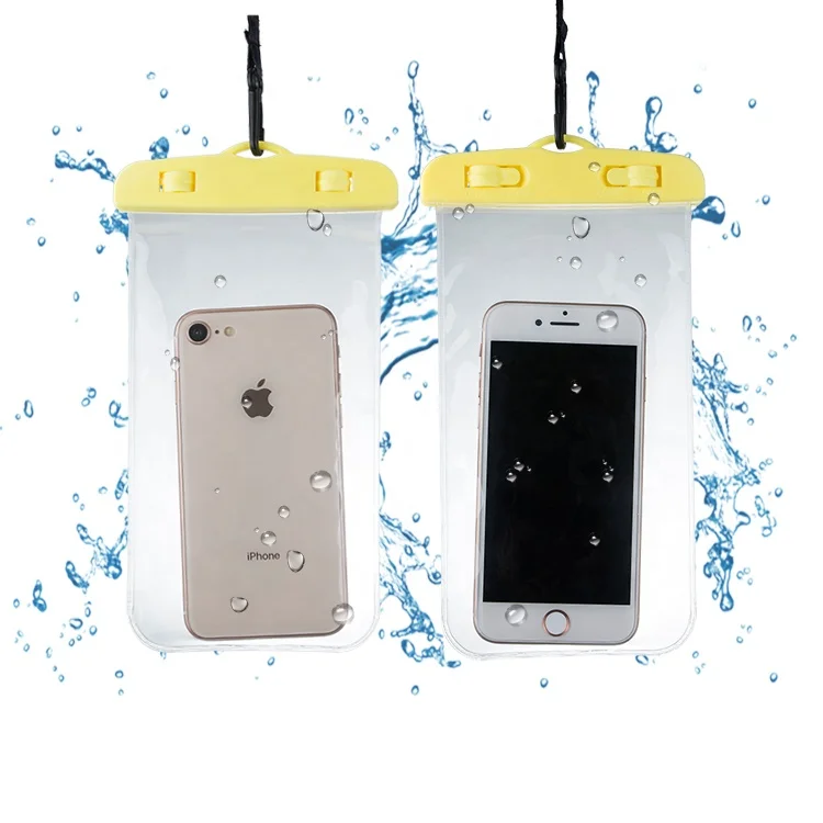 

Excellent quality sealed waterproof clip pvc phone bag for cellphone, Multi colors