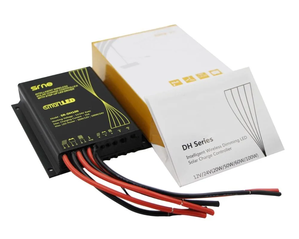 Srne Sr-dh60a-r Ip68 Waterproof 10a Pwm Solar Charge Controller - Buy ...