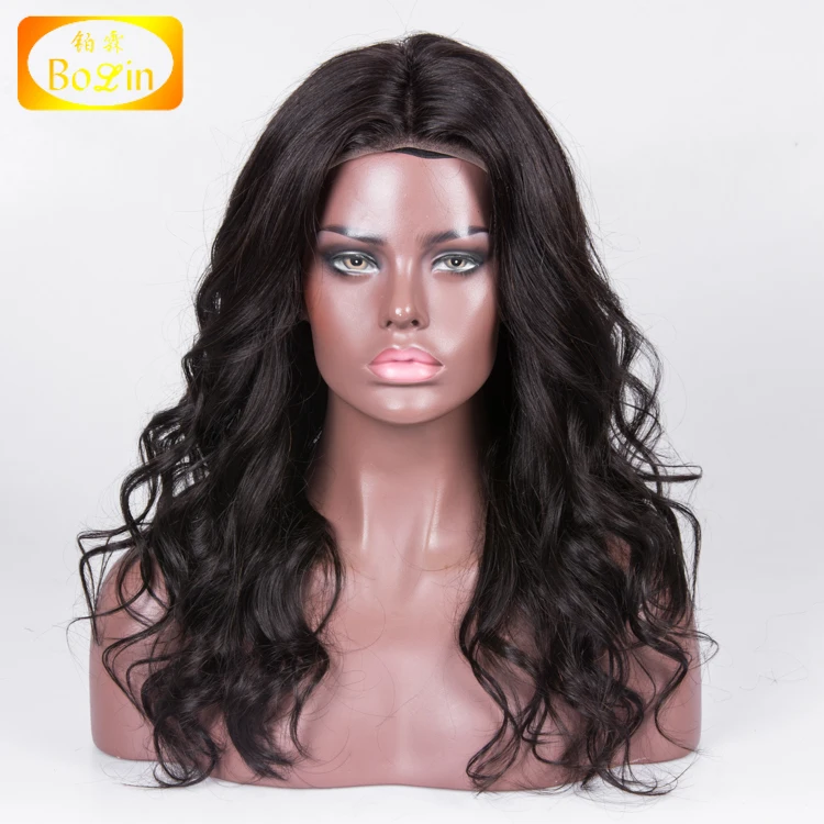 

10A Remy Hair Swiss Glueless Wigs For Black Women Pre Plucked With baby Hair Natural Black Color