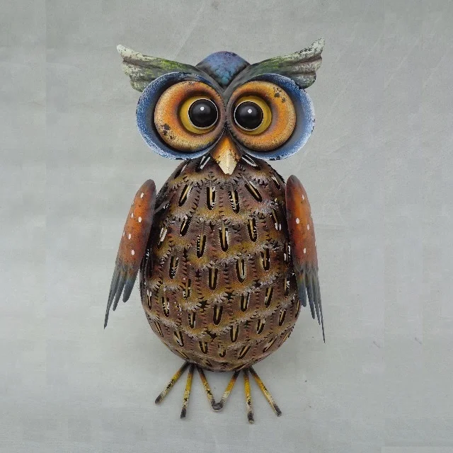 Lukisan Burung Hantu Ornamen Taman Logam Hewan Terbang Warna Coklat Kecil Buy Metal Owl Ornaments Flying Bird Garden Ornament Flying Bird Paintings Product On Alibaba Com