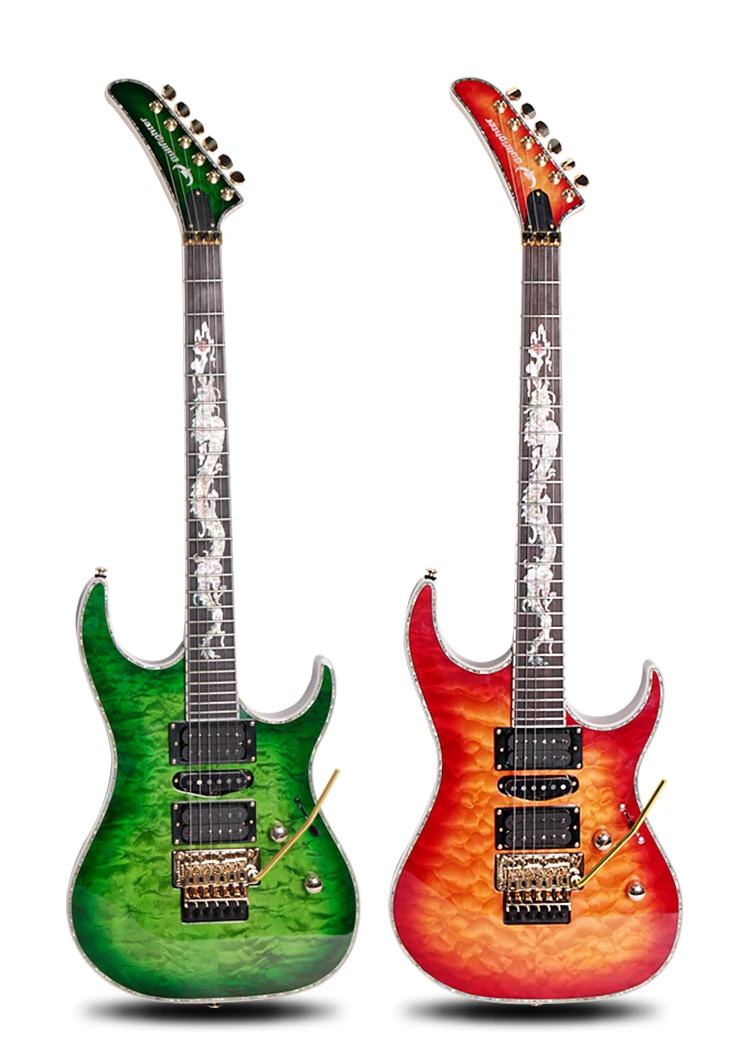 Bullfighter  high quality Handmade wholesale  quilted maple electric guitar