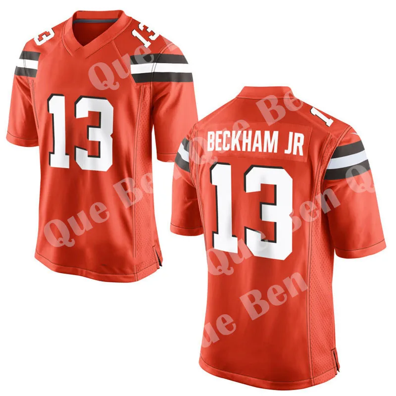 

2019 New 13 Odell Beckham Jr 6 Baker Mayfield Custom American football Jersey