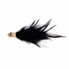 New style feather tassel , decorative feather tassel for earrings, Black feather tassel keychain for handbag