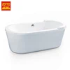 Factory production european style acrylic simple bathtub free standing bath