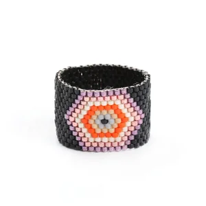 MI-R180001 Moyamiya bohemian boho new arrivals miyuki seed beads rings bohemian jewelry supplies women ring
