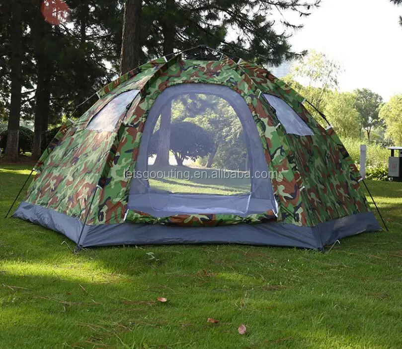Camouflage Military Family Tent Outdoor Camping Hiking Instant Cabin Tent Military Camping Tent