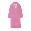 Wholesale New Design Overcoat Long Style Ladies teddy fur coat ladies pink Teddy Coat Women Shearing Wool Fur Jacket