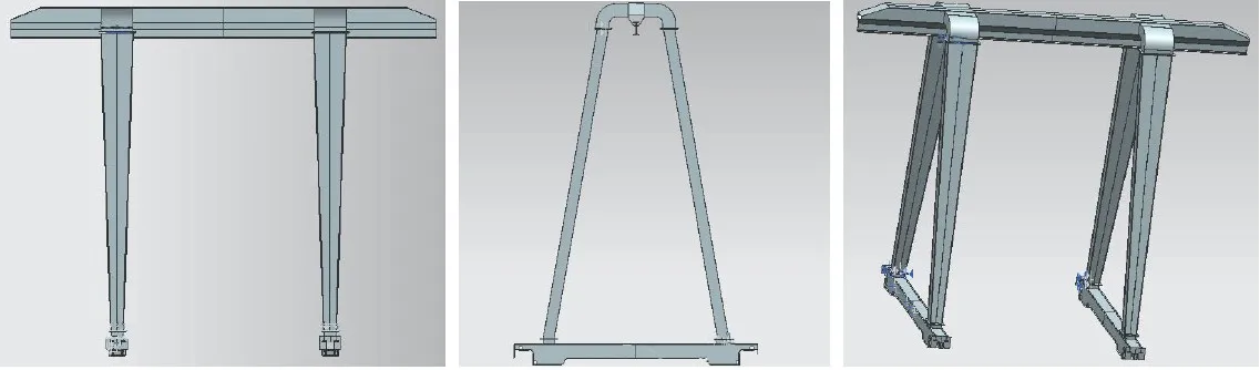 Single girder 10 ton monorail gantry crane price