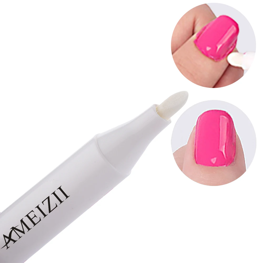 AMEIZII Nail Polish Remover Pens Mistakes+3 Tips Manicure Cleaner Nail Polish Corrector For Nail Polish Clean Pencil