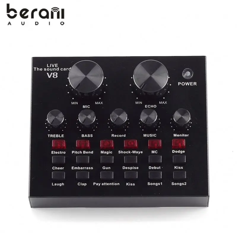

Berani V8 Card Sound, Black