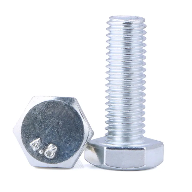 
Metric steel hex screw din 933 M1.6-M14 class 4.8 6.8 