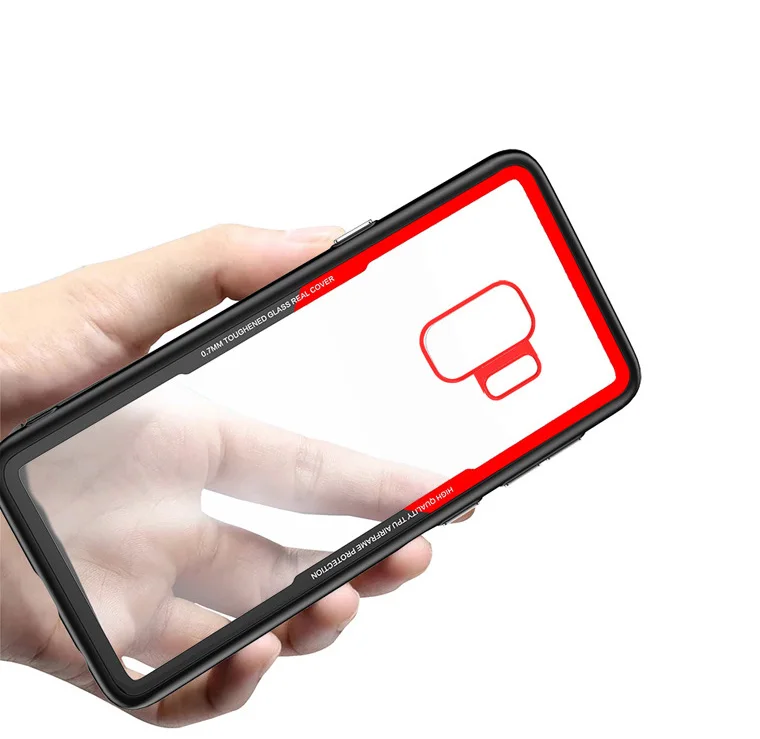 

A037 Wholesale Factory Price Mobile Phone Tempered Glass Case For Samsung J8 2018 Back Cover