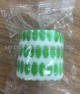 
Pet Flex Cohesive Bandage Coflex-Vet Cohesive Bandage Horse Bandage Printed Elastic Adhesive Tape 