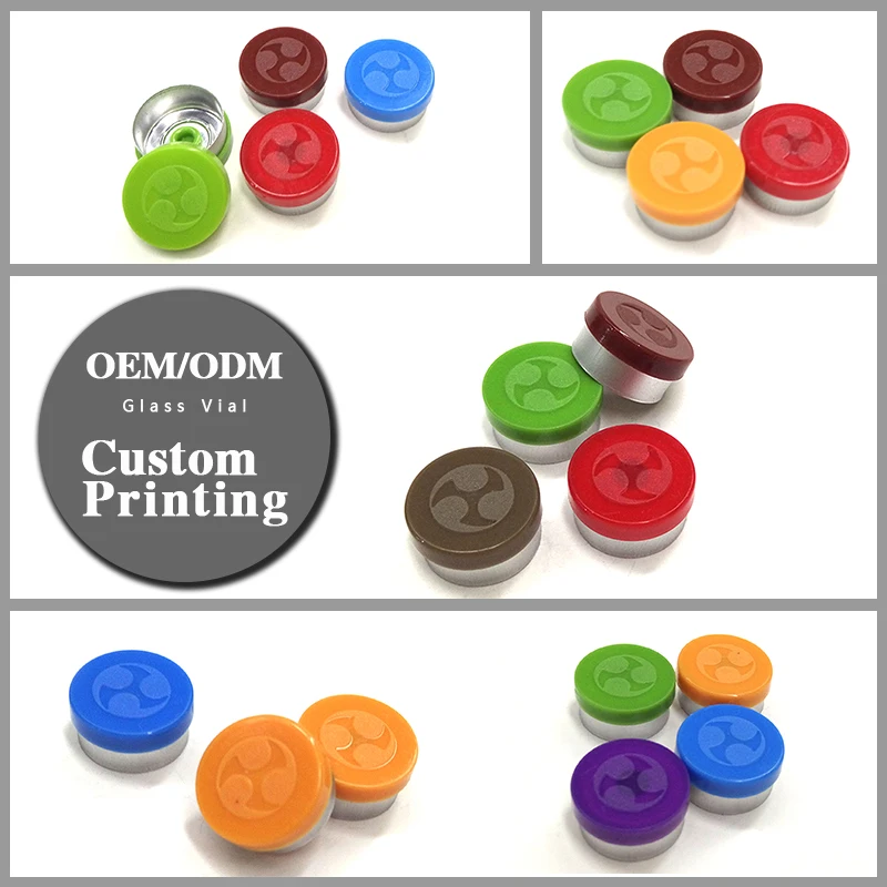 red flip off vial caps 20mm tear off cap for medicine vial