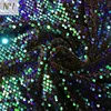 Nanyee Textile 5MM Green Sequin On Velvet Embroidery Fabric