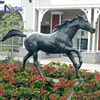 art work quality life size metal casting bronze garden running horse sculpture for park garden NTHJ-02