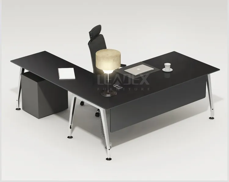 Latest Design Tempered Glass Aluminum Frame Office Table Buy Office