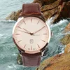 Rose gold classic quartz watch for girl