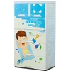 Boy 4 layers key Storage Drawer Blue color plastic Cabinet with Two Locks