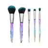 Hot New 5 Colorful Makeup Brush Spiral Makeup Brushes Set