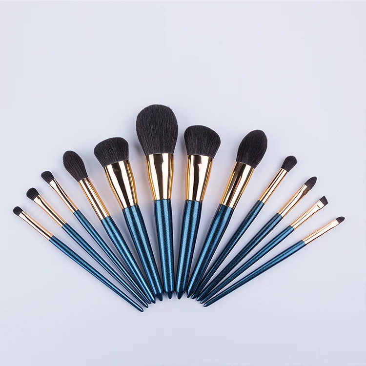 

New High-end Beauty Tools Cosmetics 12pcs Brush Synthetic Foundation Powder Private Label Make Up Brushes Set