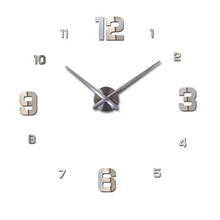 2016 special large diy quartz 3d wall clock Living Room big acrylic watch mirror stickers modern design home decor free shipping