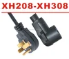 America extension cord black sockets plug