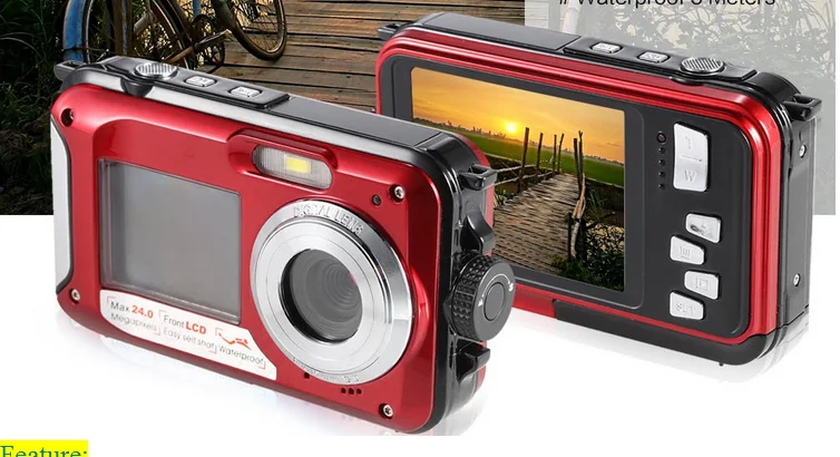 High Quality Waterproof Digital Camera - 24mp Compact