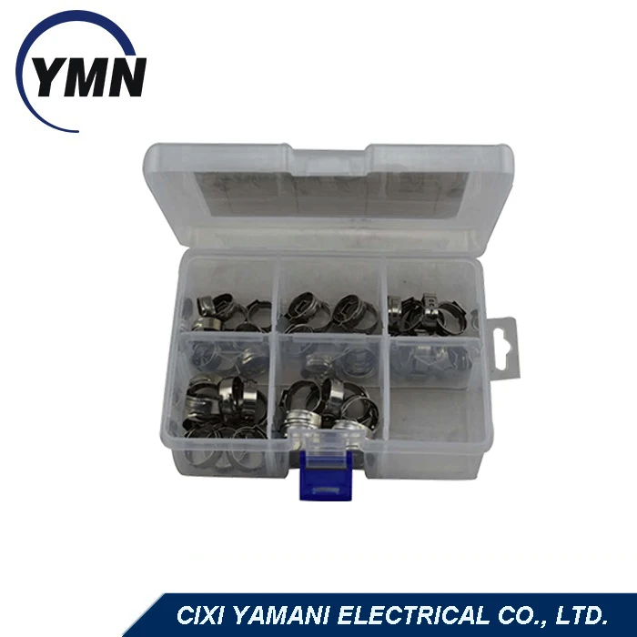
Factory Price 304 Stainless steel Single Ear Stepless Clamp Kit 