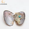 Pearl Factory wholesales 6-8mm round freshwater culture dyed pearl shell oyster at the best price individually packaged