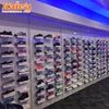 Fashion Customized Wood/Metal Wall System For Clothing/shoe Shop Wall Display RacK