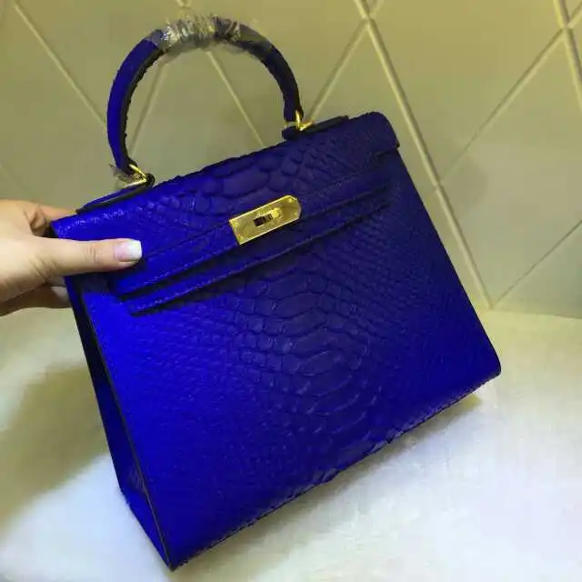 bright blue purse