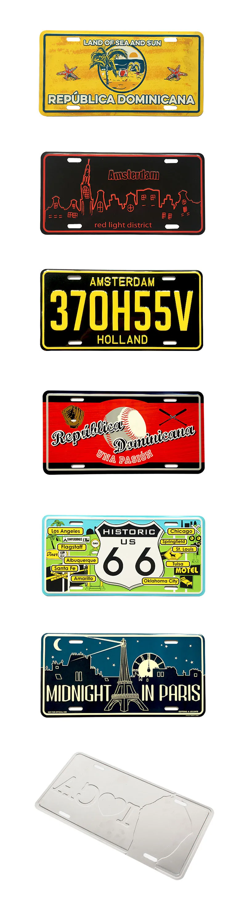 license plate wholesale customization