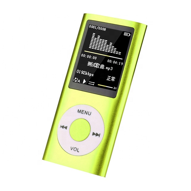 

smallest colorful battery portable mini digital music player mp3 / mp4 player with digital screen and cable