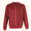 China stock clearance sale cheap men's winter fleece bomber jacket crew neck red coat without hood