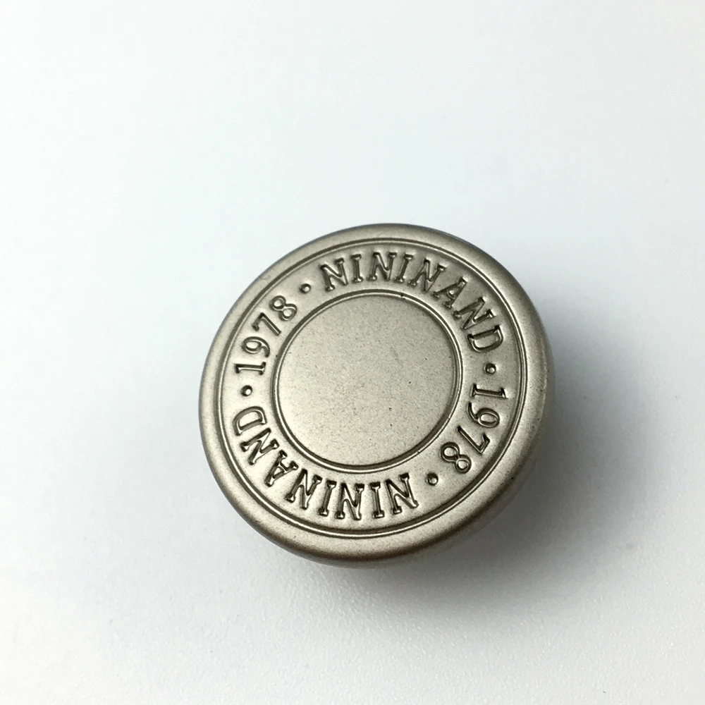 

Jeans Accessories Custom Size Free Sample Metal Snap Buttons for Clothes