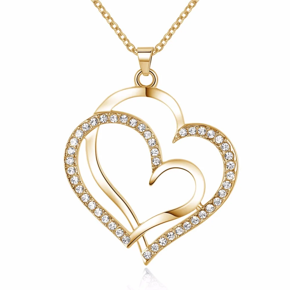 

Rhodium Plated Heart Necklace 10 To 15 Gram Gold Necklace Designs, Gold, white