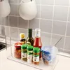 Clear Plastic Refrigerator Bin Stackable Bin Open Front Organizer Large