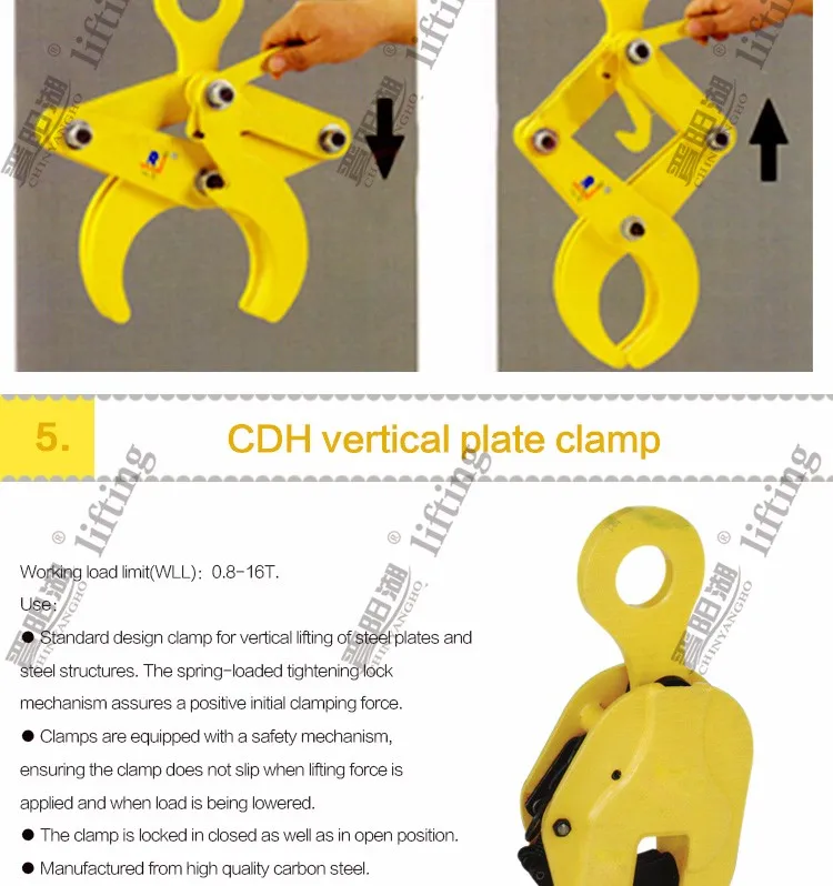 High Quality Round Stock Grab Steel Plate Clamp Lifting Clamps,Round Stock Grabs Lifting Clamp