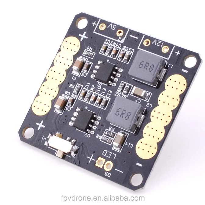 CC3D Power Distribution Board With Dual BEC & LED Switch
