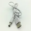 Factory Custom DC plug 2.5mm cable USB to DC 5.5x2.5 USB charge cable