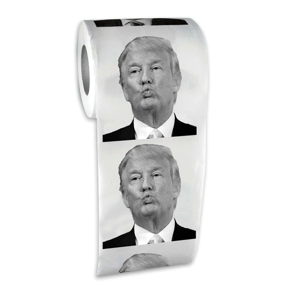 

Donald Trump Toilet Paper Tissue Roll President Toilet Paper Roll Novel Gag Gift Prank Joke Despise Trunp, As picture