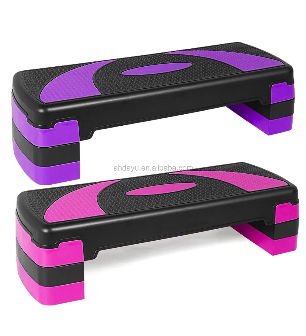 High Quality Plastic Fitness Adjustable Aerobic Exercise Stepper For