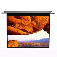 

120 inch 16:9 MGF electric projection screen hidden in ceiling style home theatre projector screen motorized screen